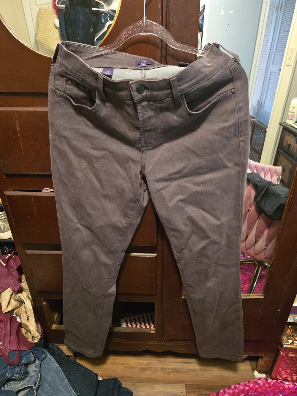 NYDJ Skinny Jeans in Deep Plum